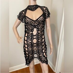 For Love and Lemons Barcelona Crochet Coverup Dress